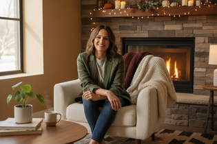 can you change background to a cozy inviting space for fall/winter season